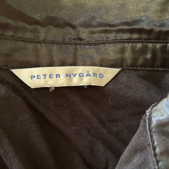 Peter Nygard Black Sleeveless Button-Up Top - Picture 3 of 3
